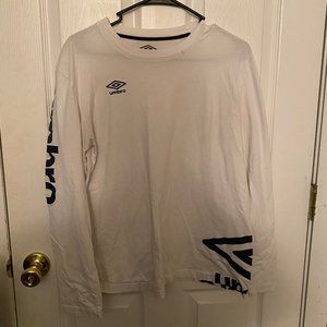 Umbro White Long sleeve Tee